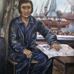 portrait of a shipyard worker. Author or author unknown